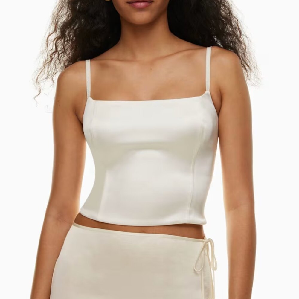 Aritzia Wilfred Lovefest Satin Bustier